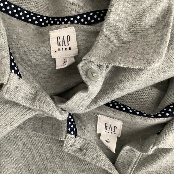 Gap Gray Polo Uniform Shirt Dress Bundle Of Two Large 10 - Picture 12 of 13